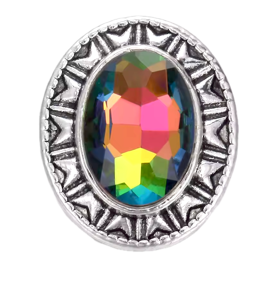 Aztec Oval Iridescent