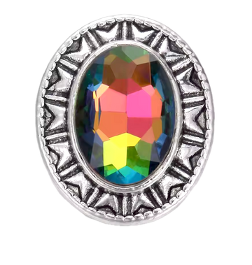 Aztec Oval Iridescent