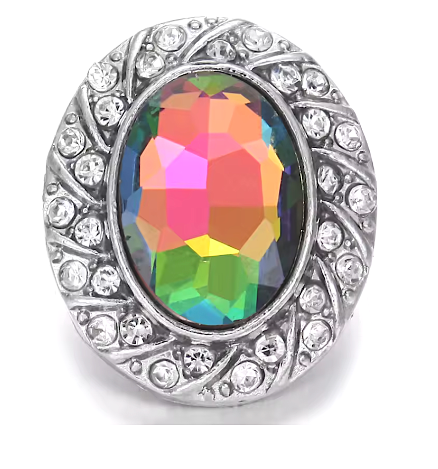 Oval Swirl Iridescent