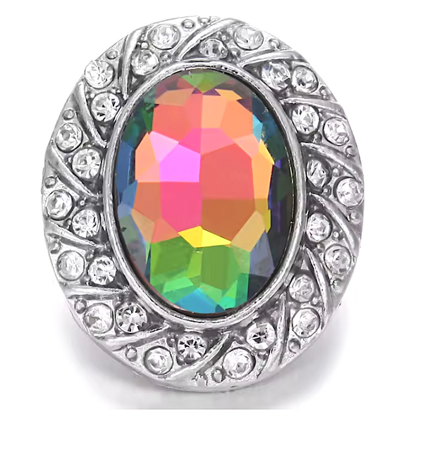 Oval Swirl Iridescent