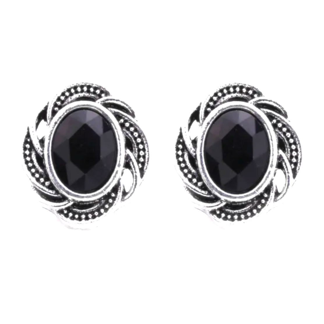 Oval Twist Black Petite