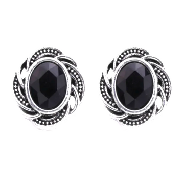 Oval Twist Black Petite