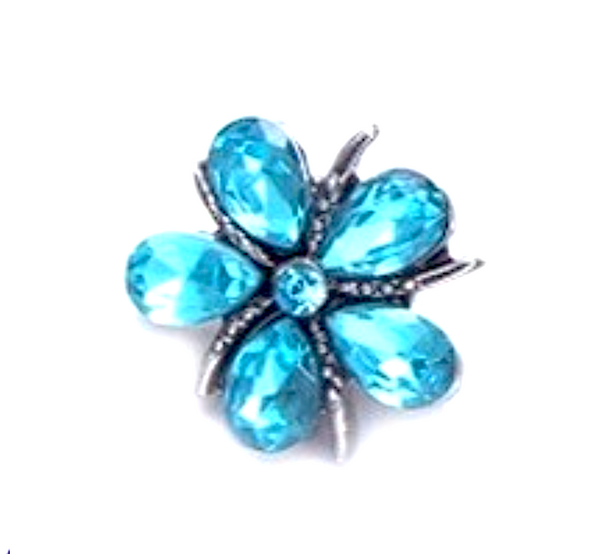 Orchid Star Petals Cyan Petite