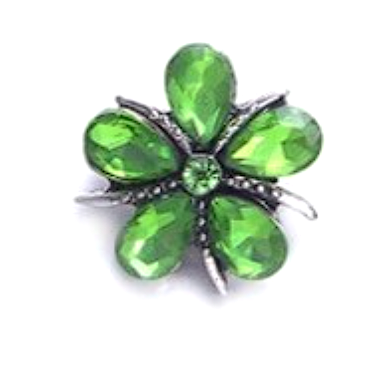 Orchid Star Petals Peridot  Petite