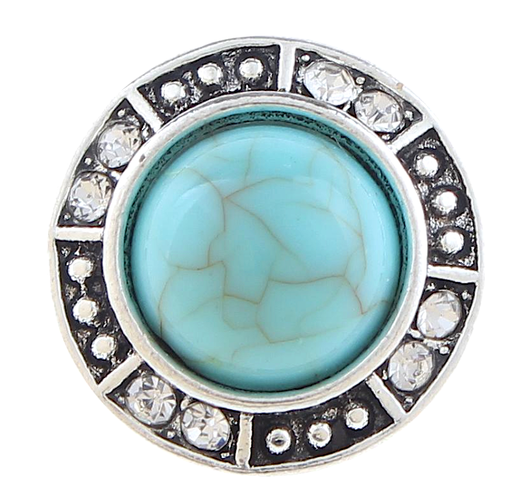 Antique Turquoise & Crystal Petite