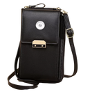 Smart Phone Shoulder Purse  - Black Canvas