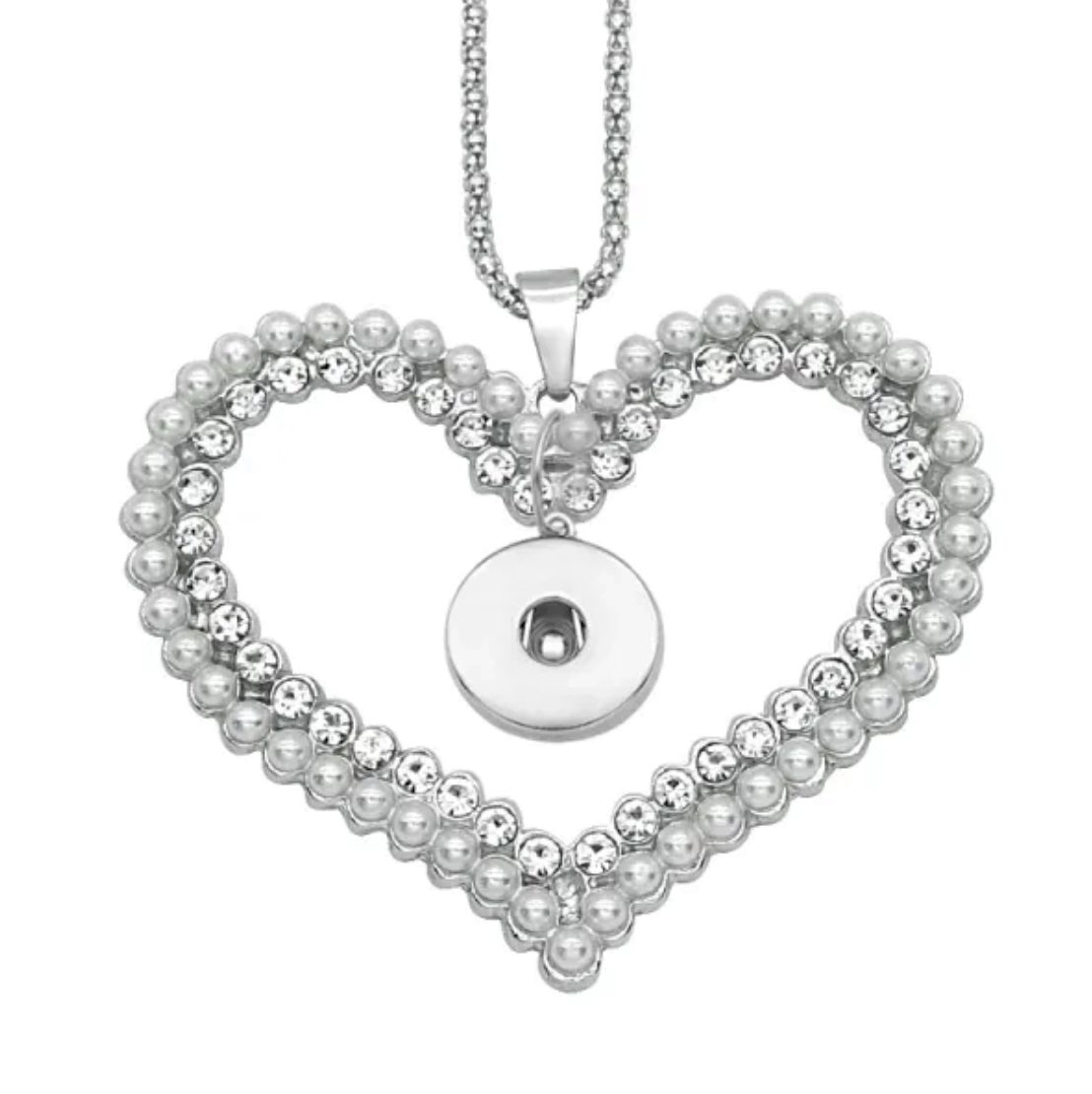 Crystals & Pearls Heart