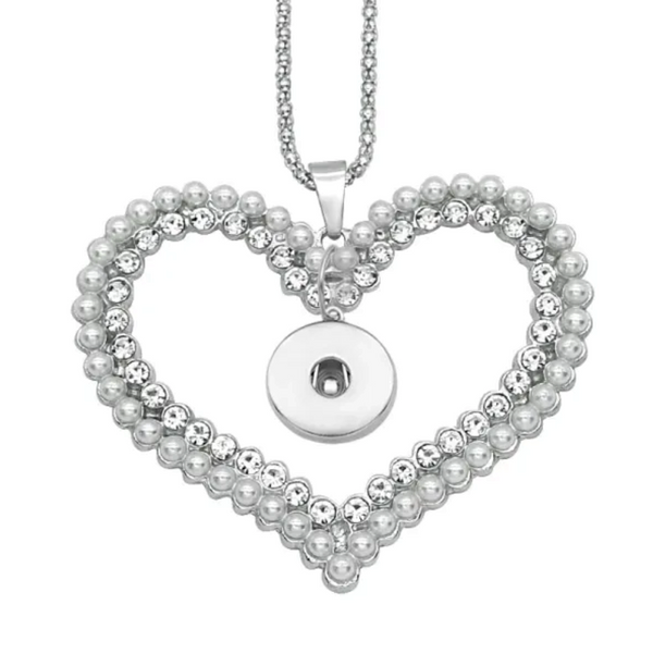 Crystals & Pearls Heart