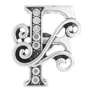 F Letter Filigree Scroll