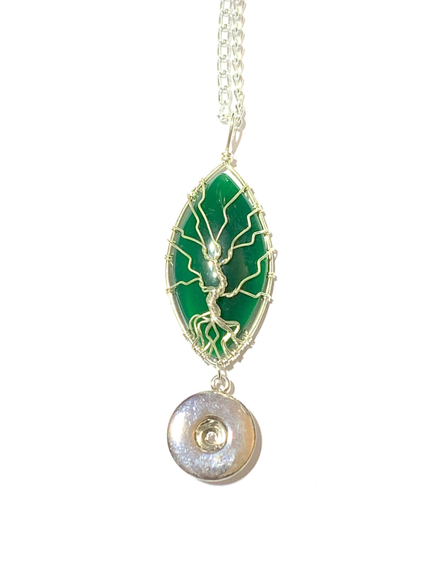Natural Stone Marquise Tree Of Life