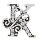 K Letter Filigree Scroll