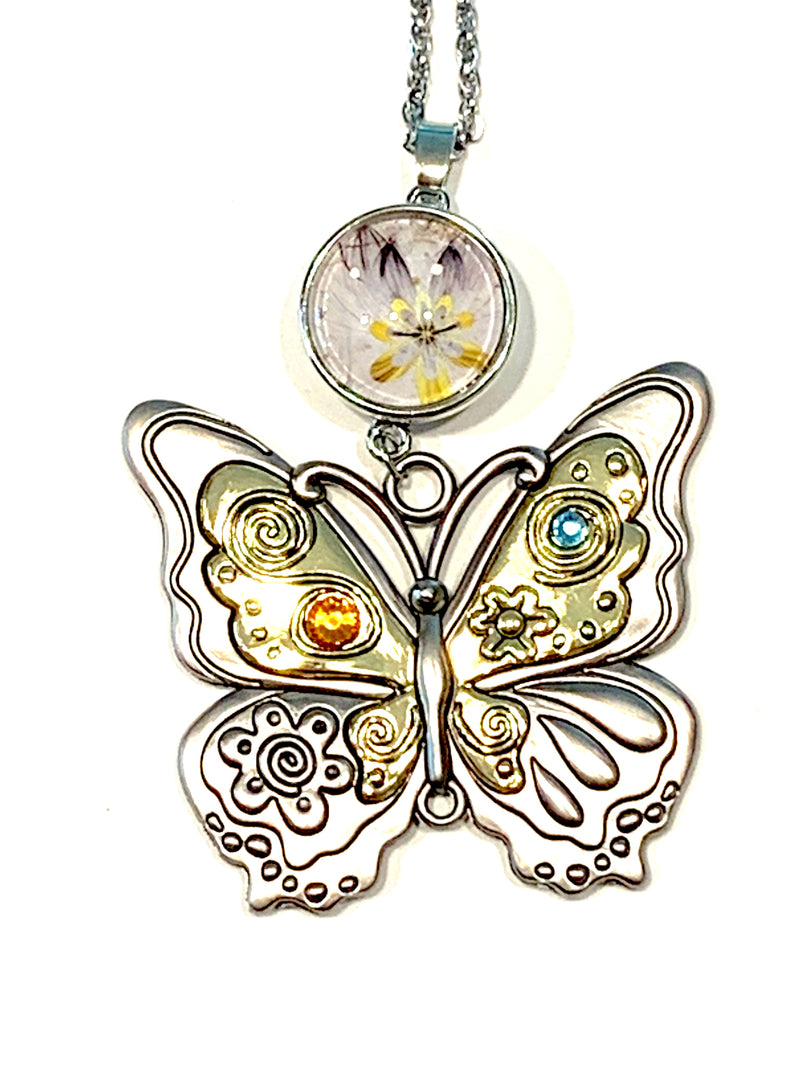Custom Pewter/Gold ButterFly