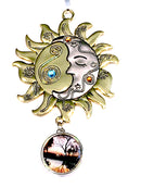 Custom Pewter/Gold Sun-Moon