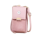 Smart Phone Shoulder Purse - Rose/Pink Canvas
