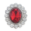 Ruby Red Oval Petite