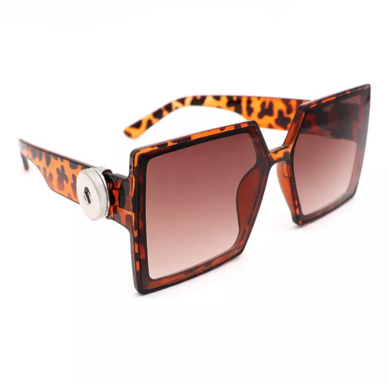 Leopard Square Sunglasses