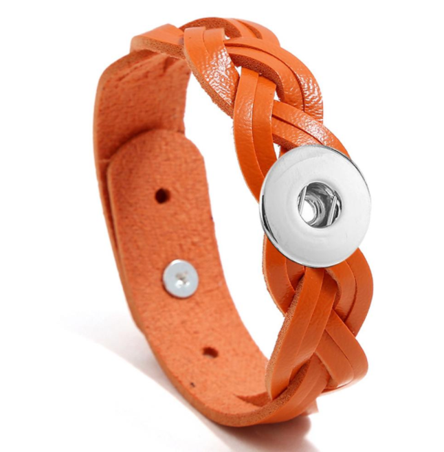 Tangerine  Braided Bracelet