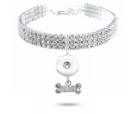 Rhinestone Pet Collar - Clear