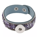 Blue Natural Stone Leather Bracelet