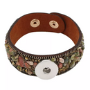 Brown Natural Stone Leather Bracelet