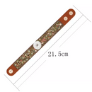 Brown Natural Stone Leather Bracelet