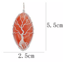 Natural Stone Marquise Tree Of Life