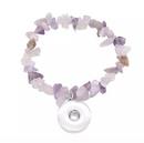 Natural Stone Bangle - Amethyst
