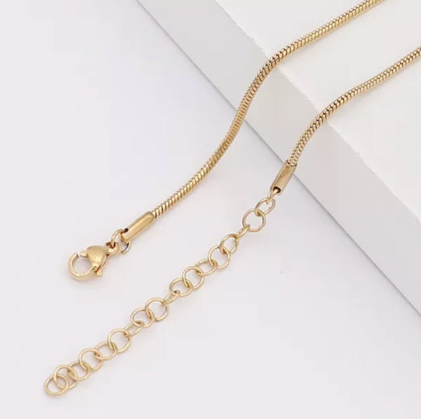 Snake Chain - Stainless Steel Gold 20"