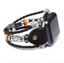 Apple Leather Watchband - Black