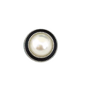 Pearl Button Black Petite