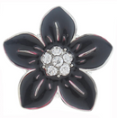 Arctic Snow  Flower - Black