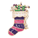 Aubergine and Rose Stocking