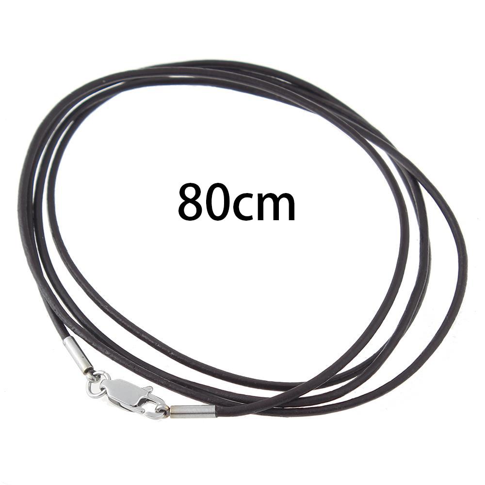 Leather Chain Brown 80cm-30"