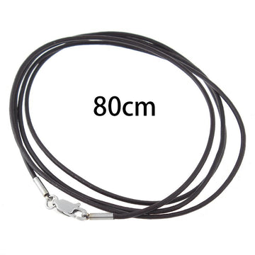 Leather Chain Brown 80cm-30"