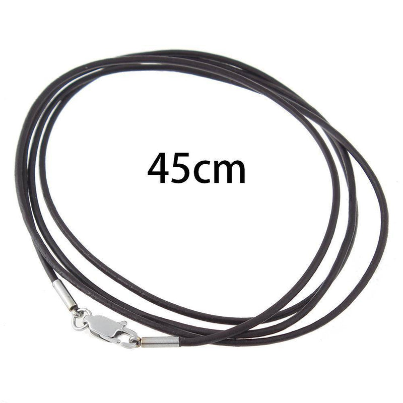 Leather Chain Brown  45cm-18"