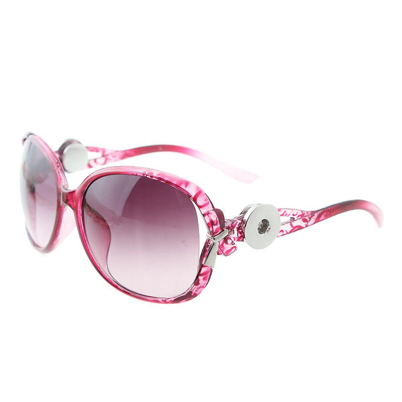 Fuschia Leopard-Ribbon Sunglasses