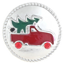 Red Christmas Truck Silver