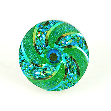 Spiral Glitter Green