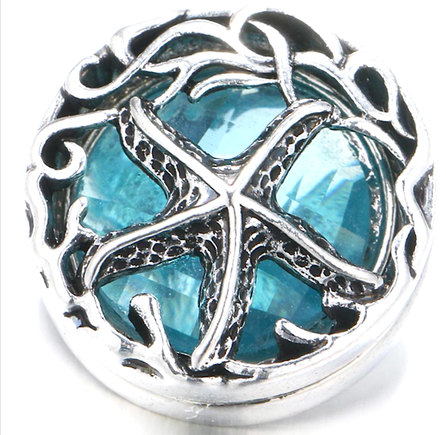 Sea Life Star - Sky Blue