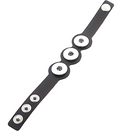 Tri-snap Black Leather