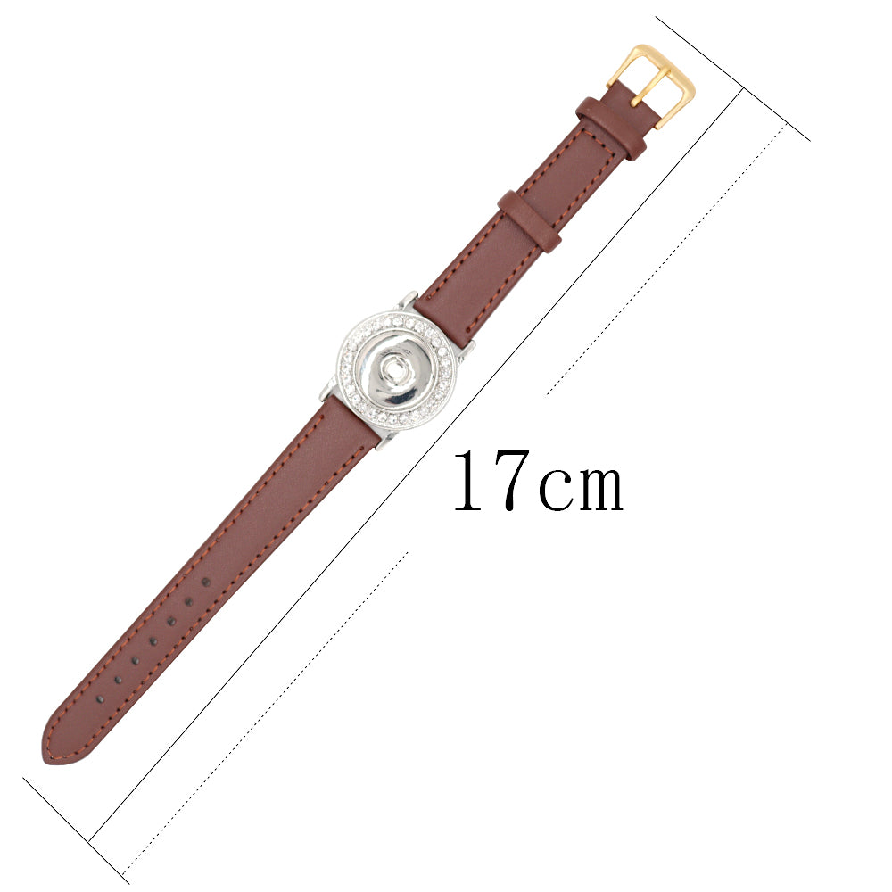 Bejewelled Watchband - Brown