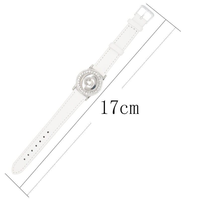 Bejewelled Watchband - White