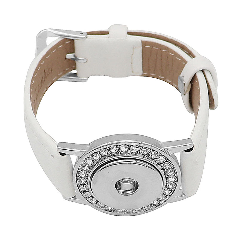Bejewelled Watchband - White
