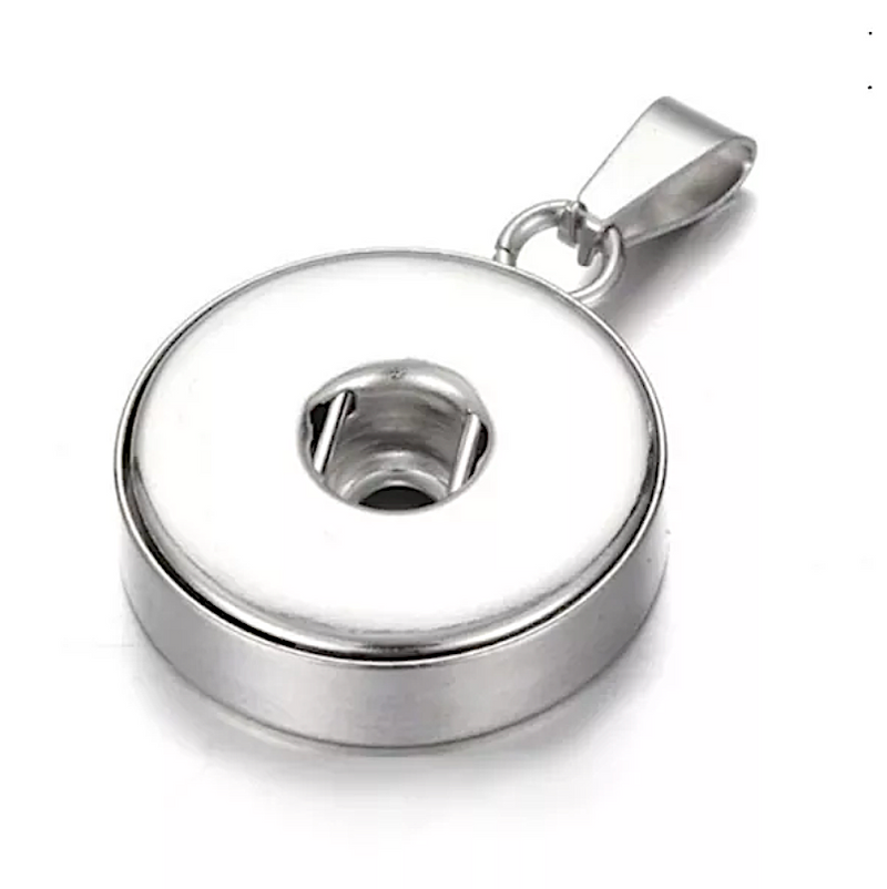 Stainless Steel Snap Base Pendant