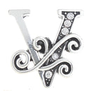 V Letter Filigree Scroll
