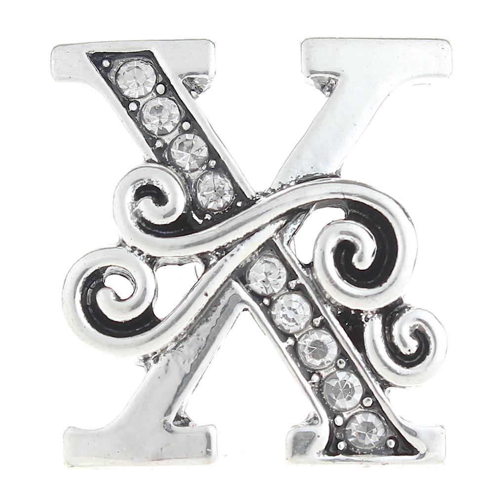 X Letter Filigree Scroll