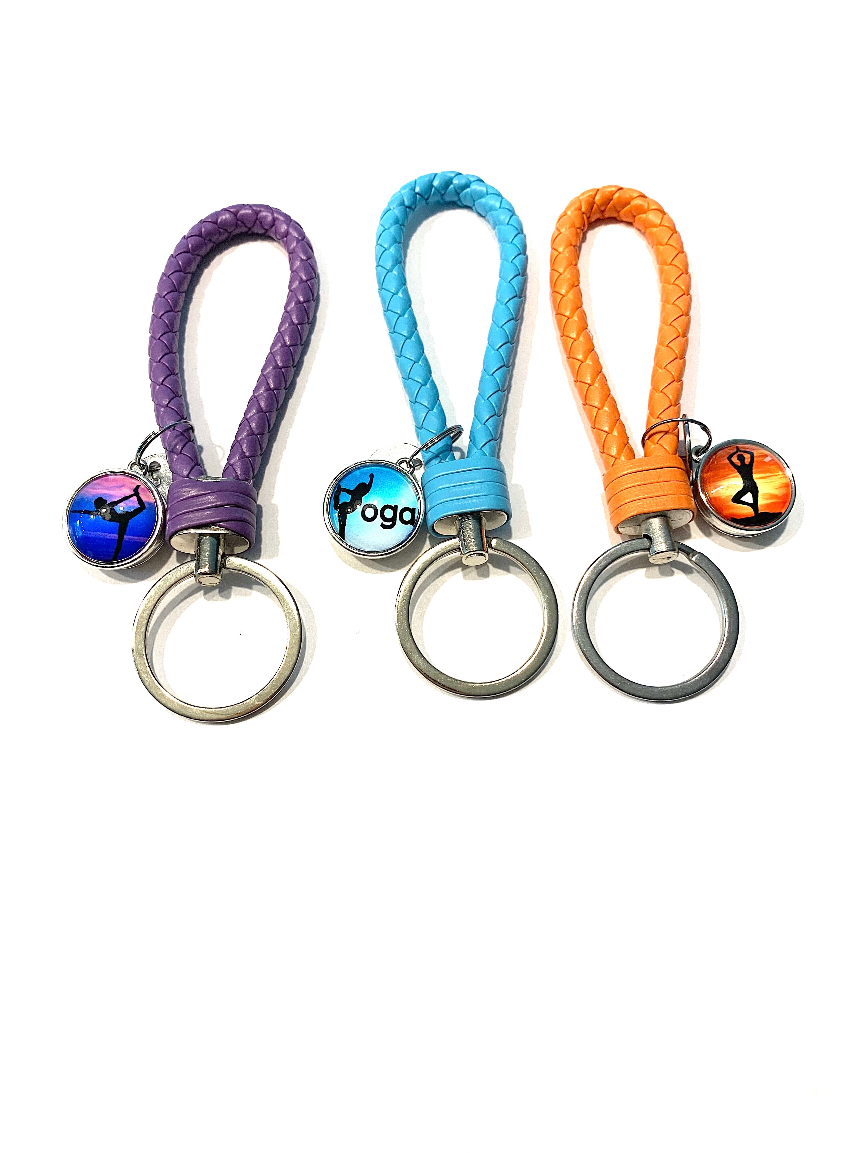 KeyChain Braided Purple
