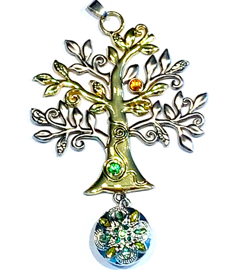 Custom Pewter/Gold Tree Of Life